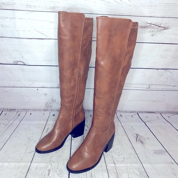Olivia Miller Shoes - Olivia Miller Tall Chestnut Boots SIZE 8